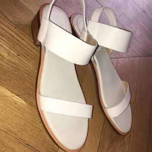 Latigo white slingback sandals
